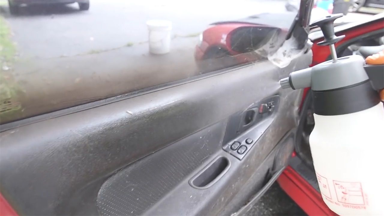 老外将车放置树林10年才想起清洗修复再启用?一开车门差点吐!