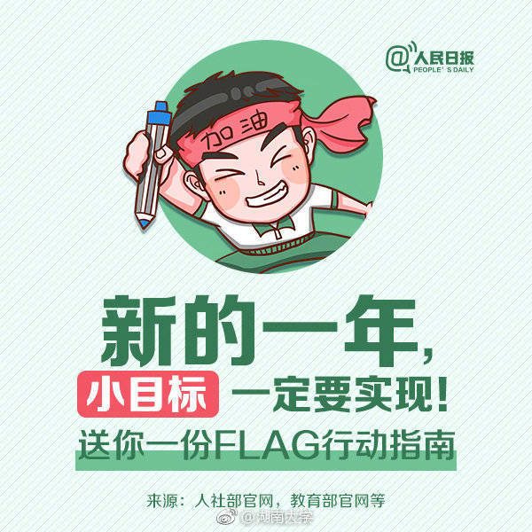 新的一年新的开始,送你一份新年行动指南,了不起的新年小目标