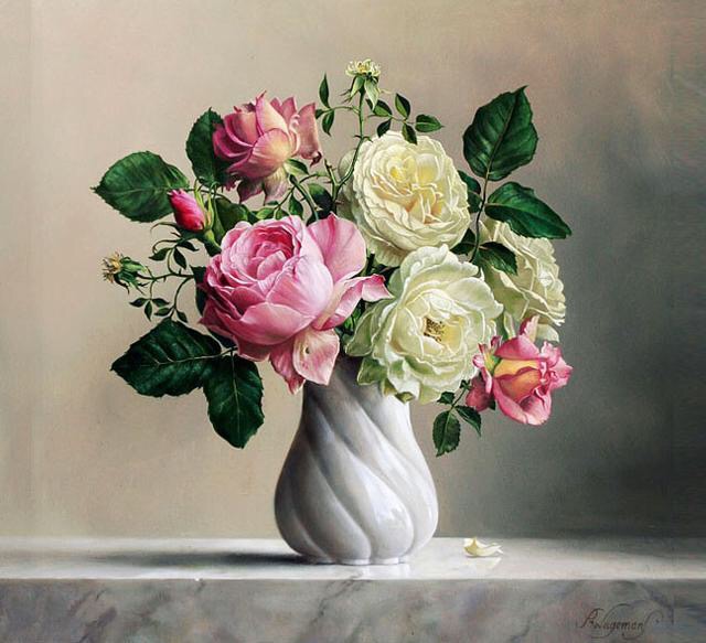 精美的超现实主义花卉绘画艺术家pieterwagemans