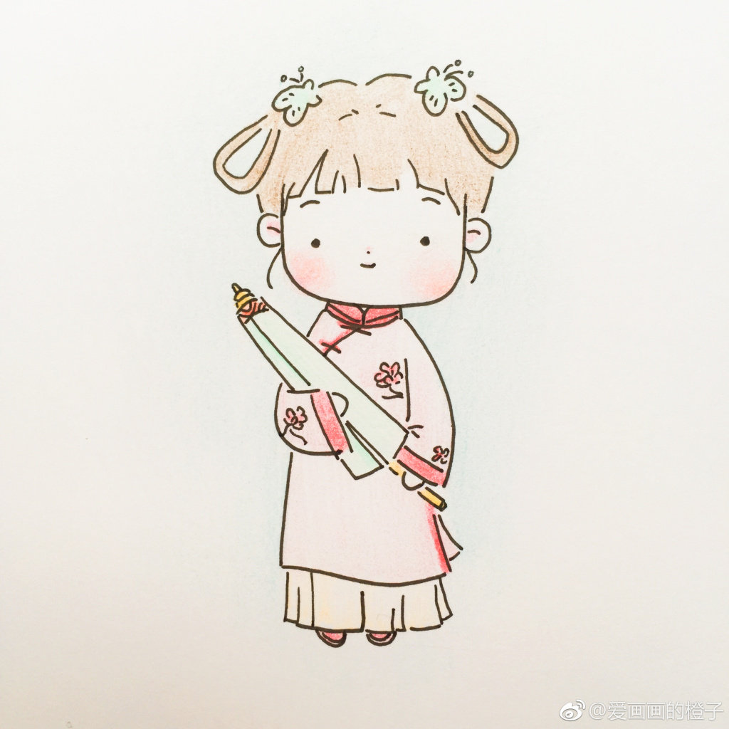 好萌的汉服小姑娘67作者爱画画的橙子