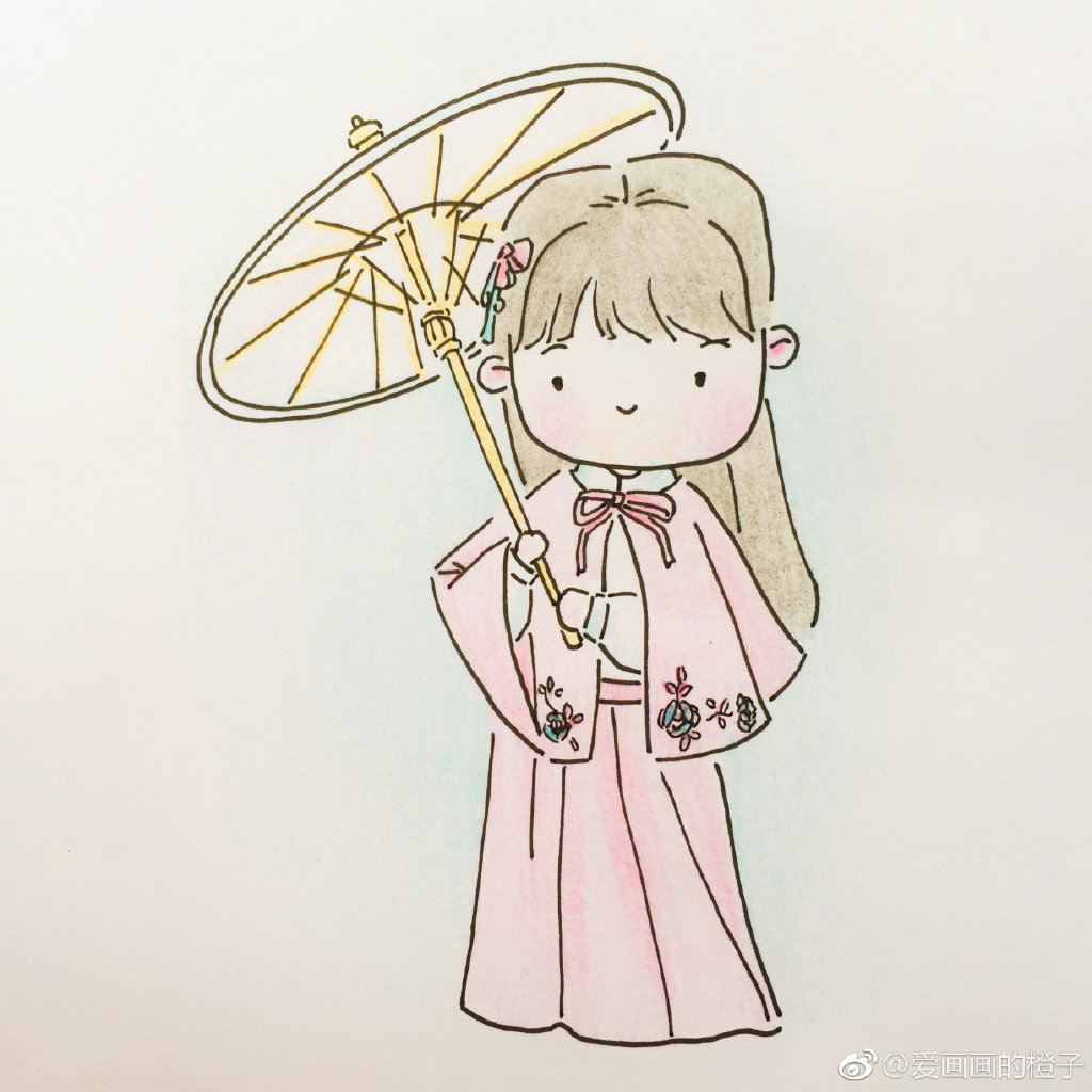 好萌的汉服小姑娘67作者爱画画的橙子