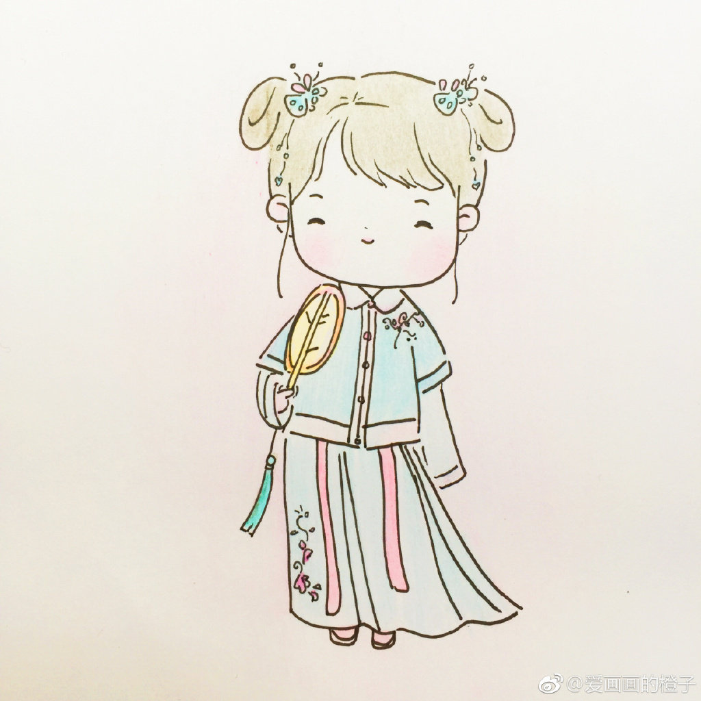 好萌的汉服小姑娘67作者爱画画的橙子