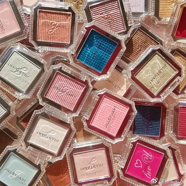 日本甜美系彩妆jill stuart新出的35色单色眼影系列 iconic look