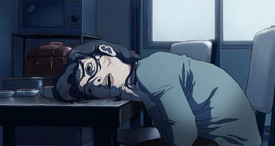 女人脖子上的勒痕,证明她是被勒死的.