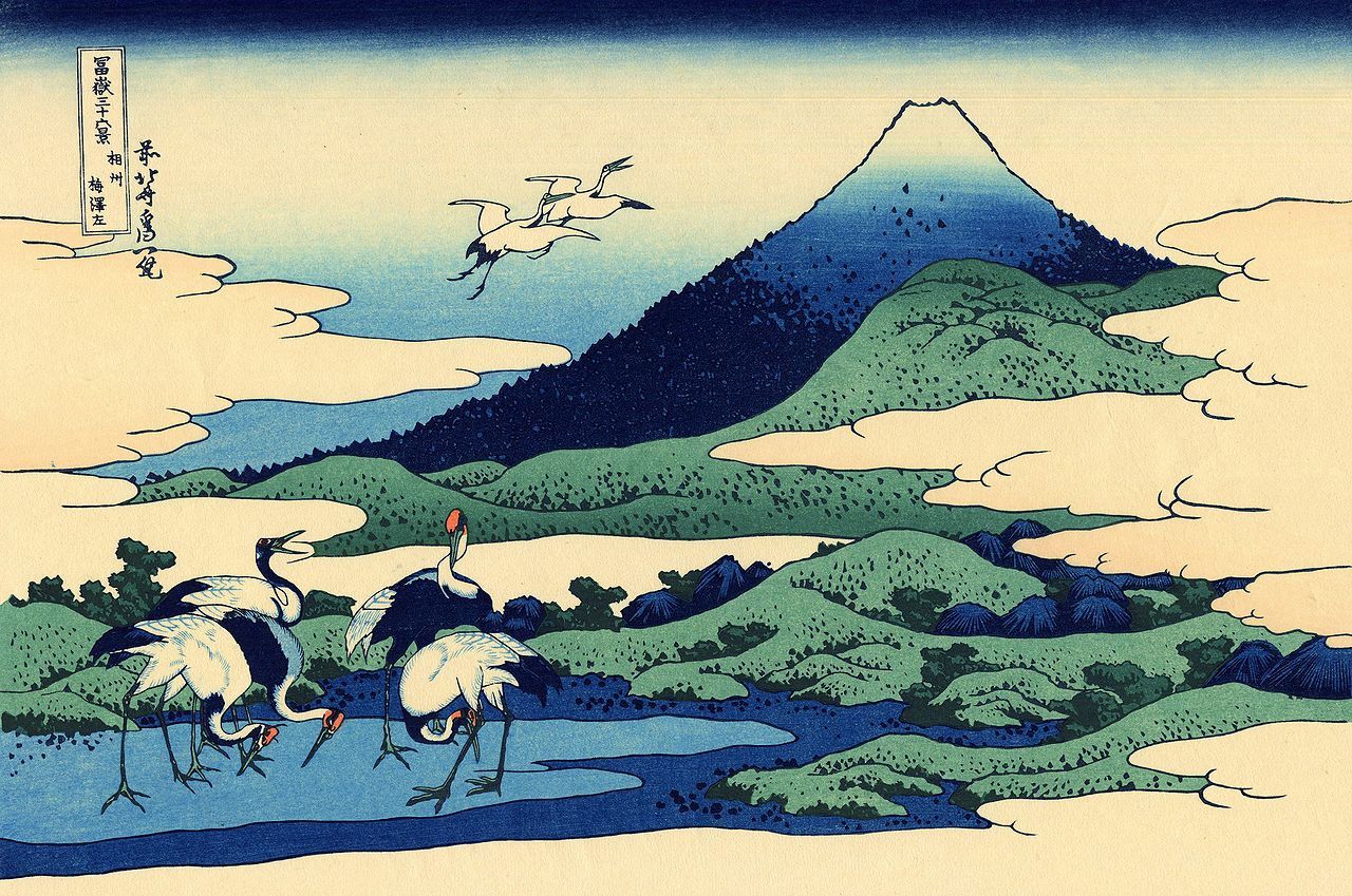 【限定セール！】 日本画 高越甚【富嶽】 絵画