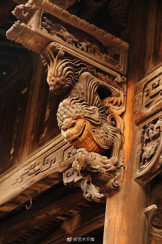 中国古建筑--木雕牛腿