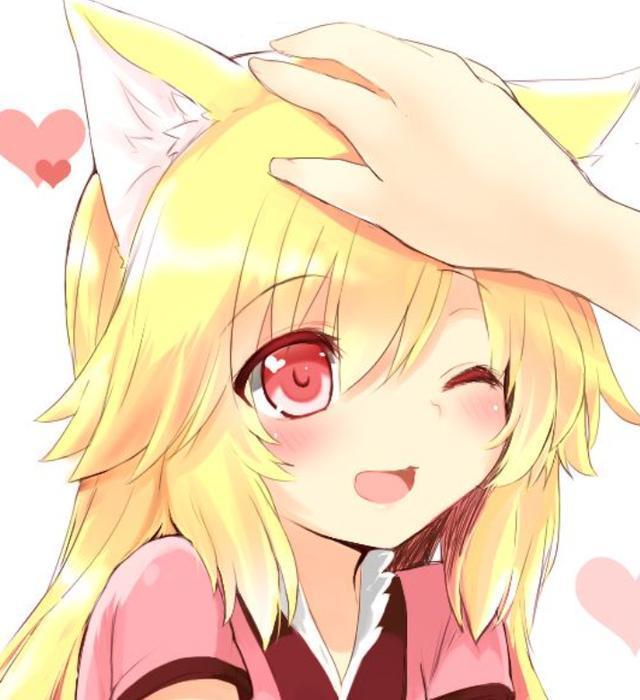 动漫大头贴可爱的二次元女生撒娇卖萌真是讨人喜呀