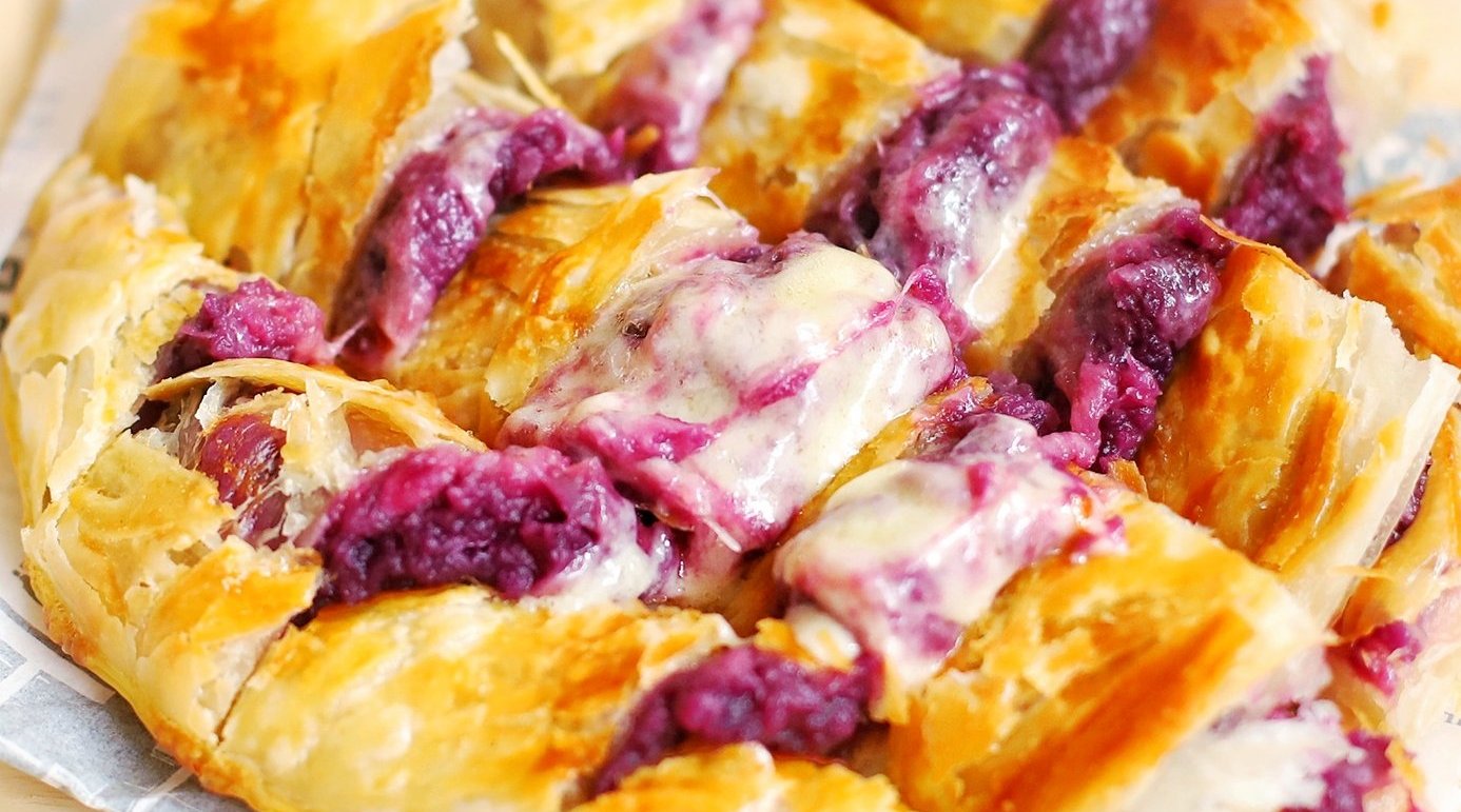 孩子就馋它,补钙又解馋,软糯酥脆紫薯千层饼,不用揉面不发酵