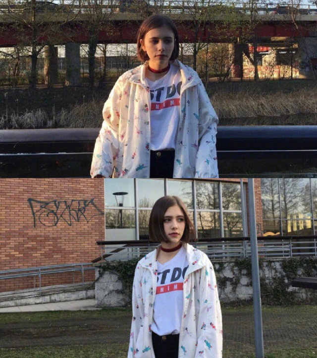 15岁韩俄混血alisa五官很精致了