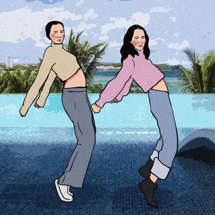 沙雕女生闺蜜拍照新姿势合辑,你学会了吗?和闺蜜一起拍起来