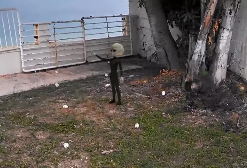 广东一小区人工湖上出现不明飞行物,拍摄超清晰