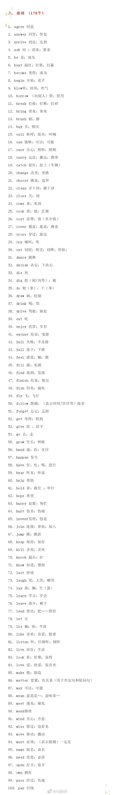 中考英语983个核心单词 复习的过程中也要学会着重复习