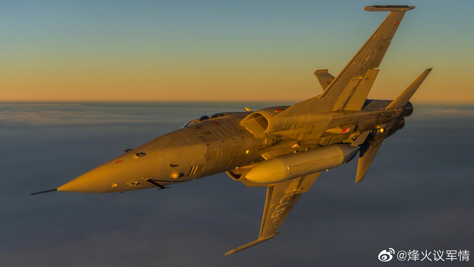 f-5"虎"式战斗机的各种空中姿态