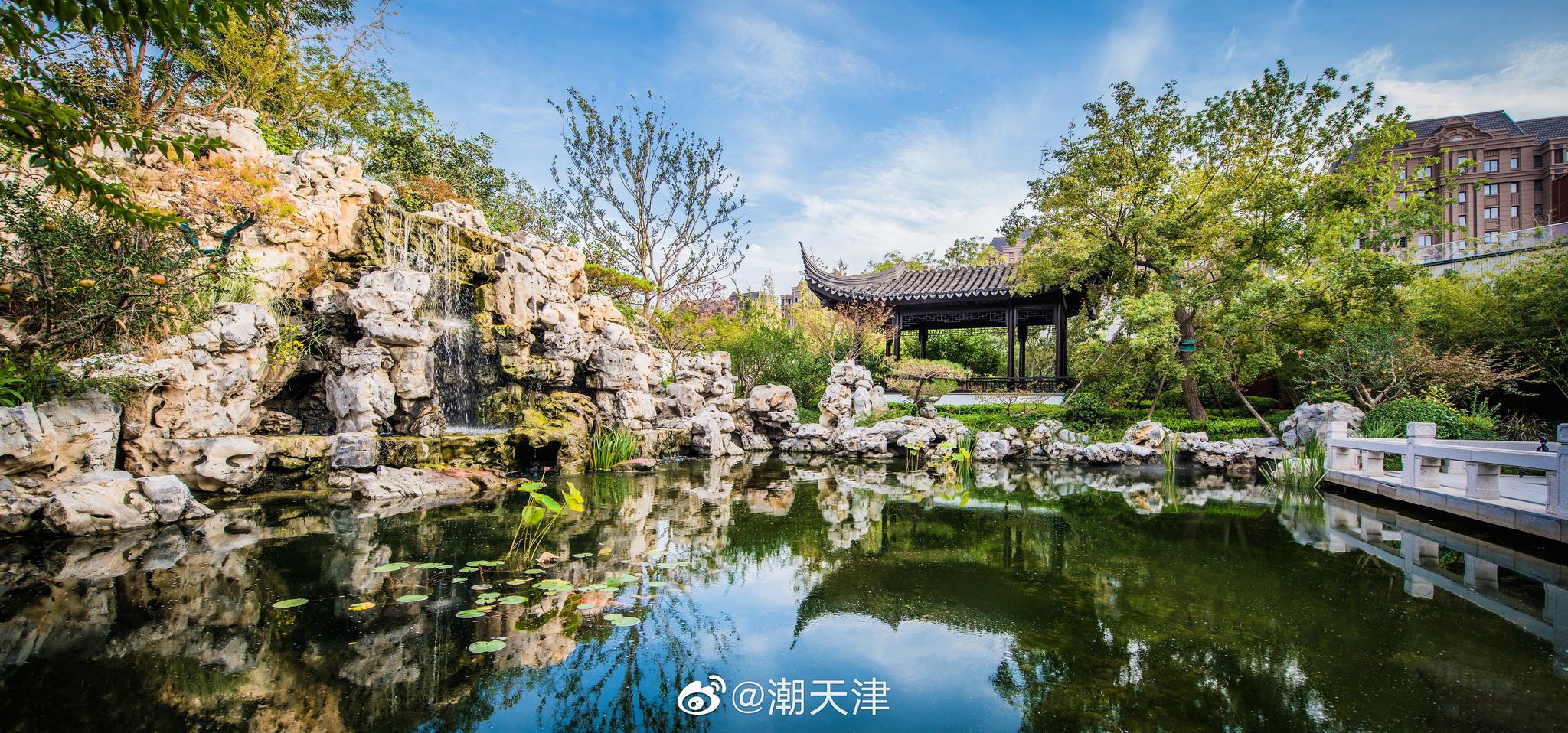 不用出天津就能见到的新晋网红打卡地-格调平园,叠山掇水