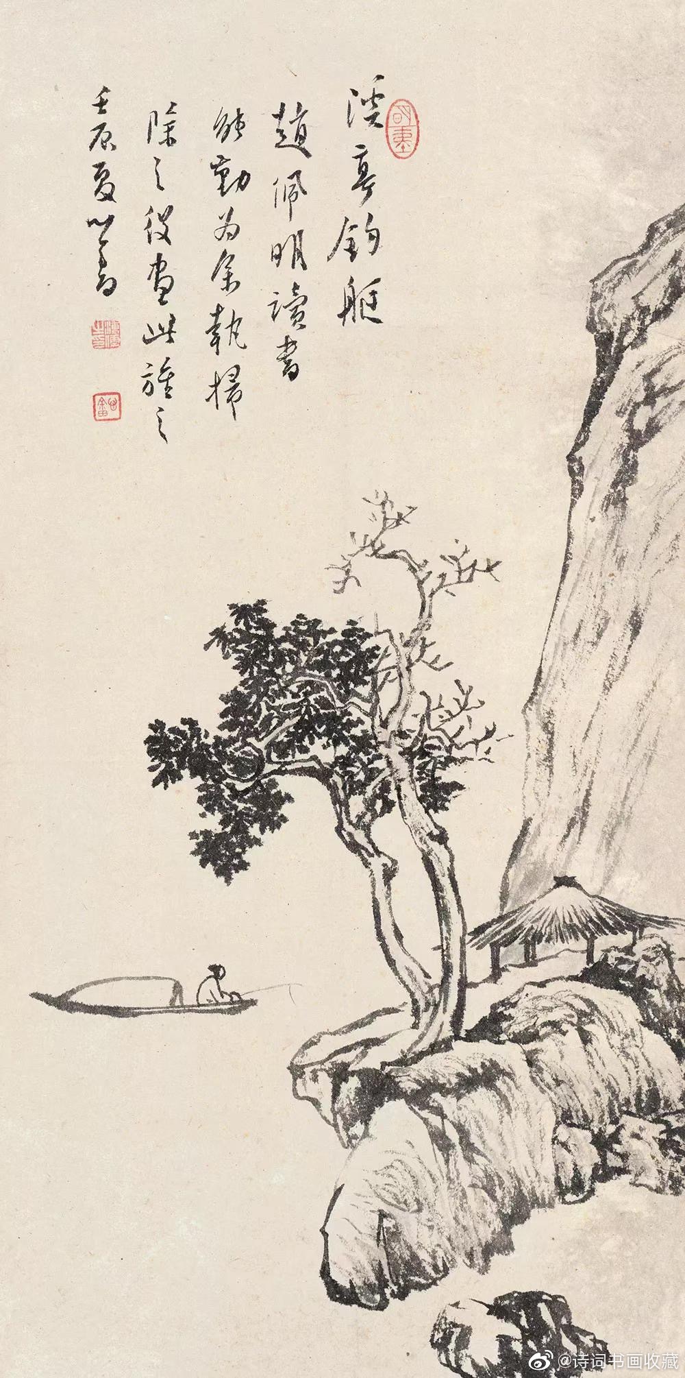 溥儒山水清新飘逸文气十足