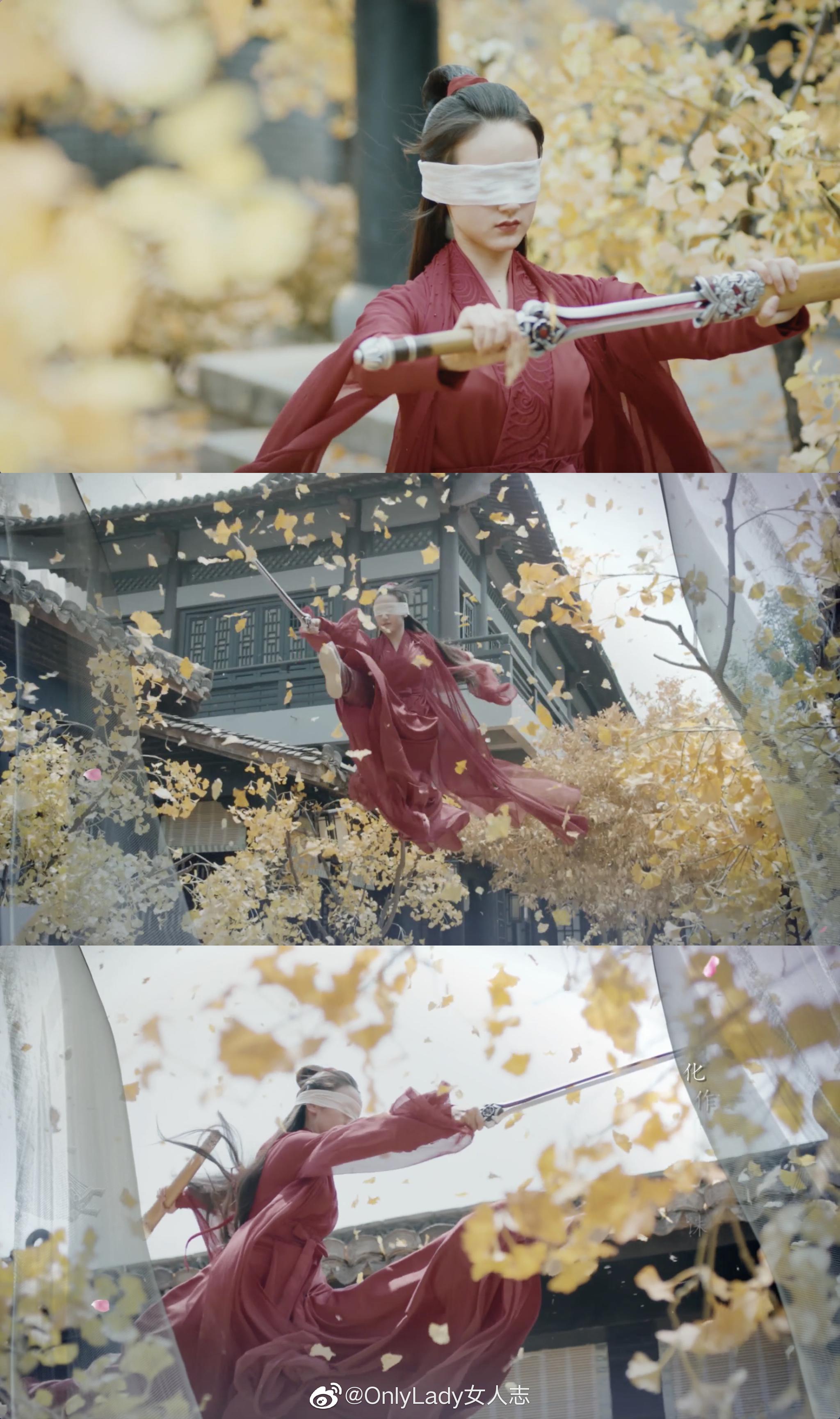 倔强冷血的人设,饰演剧中女一号绯衣执剑走江湖的血魔之女"舒靖容"