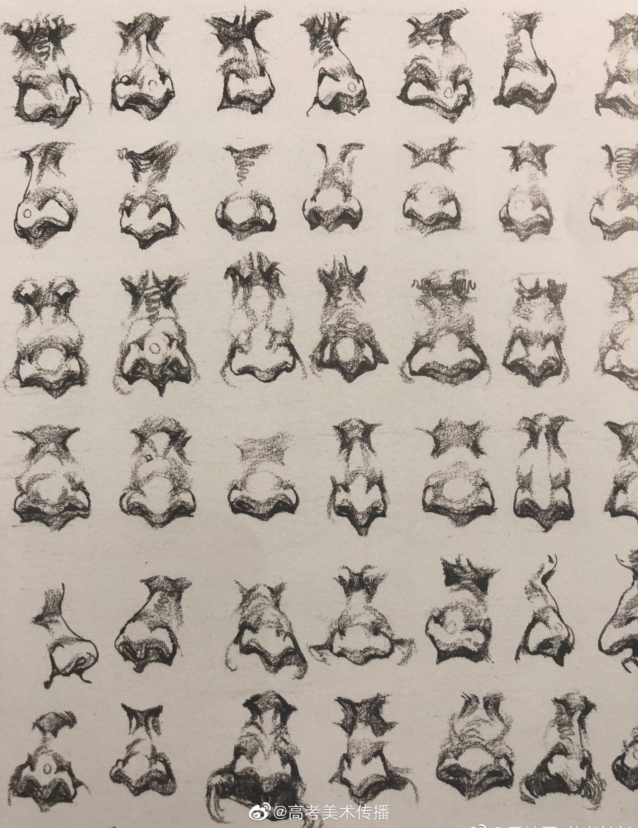 速写五官表情参考素材,收藏起来.