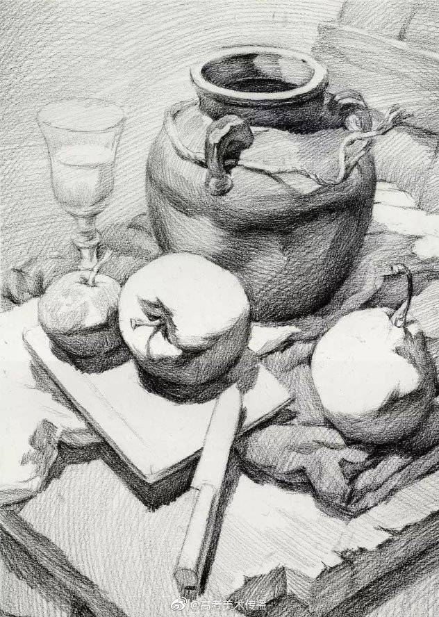 素描静物步骤解析