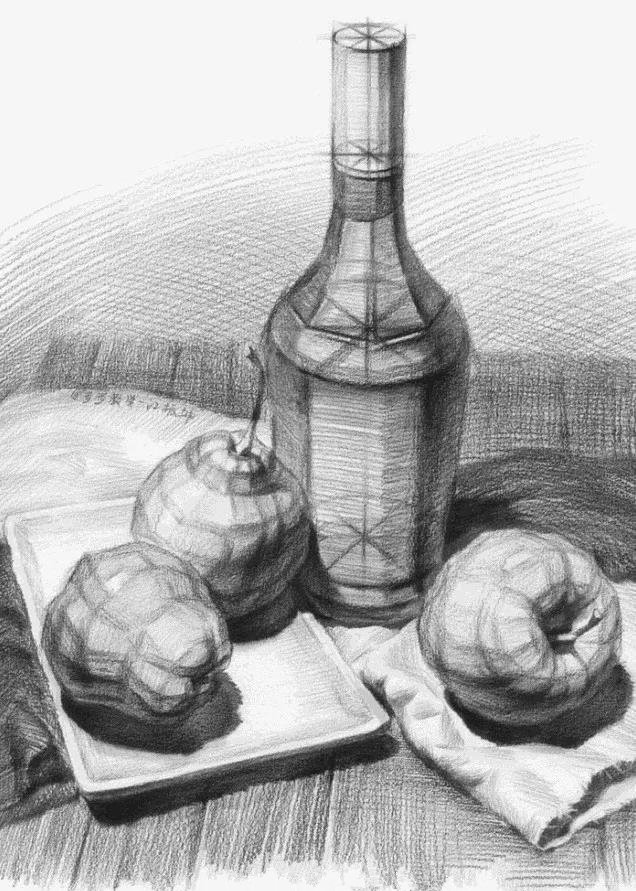 素描静物|静物|素描|入门_新浪新闻