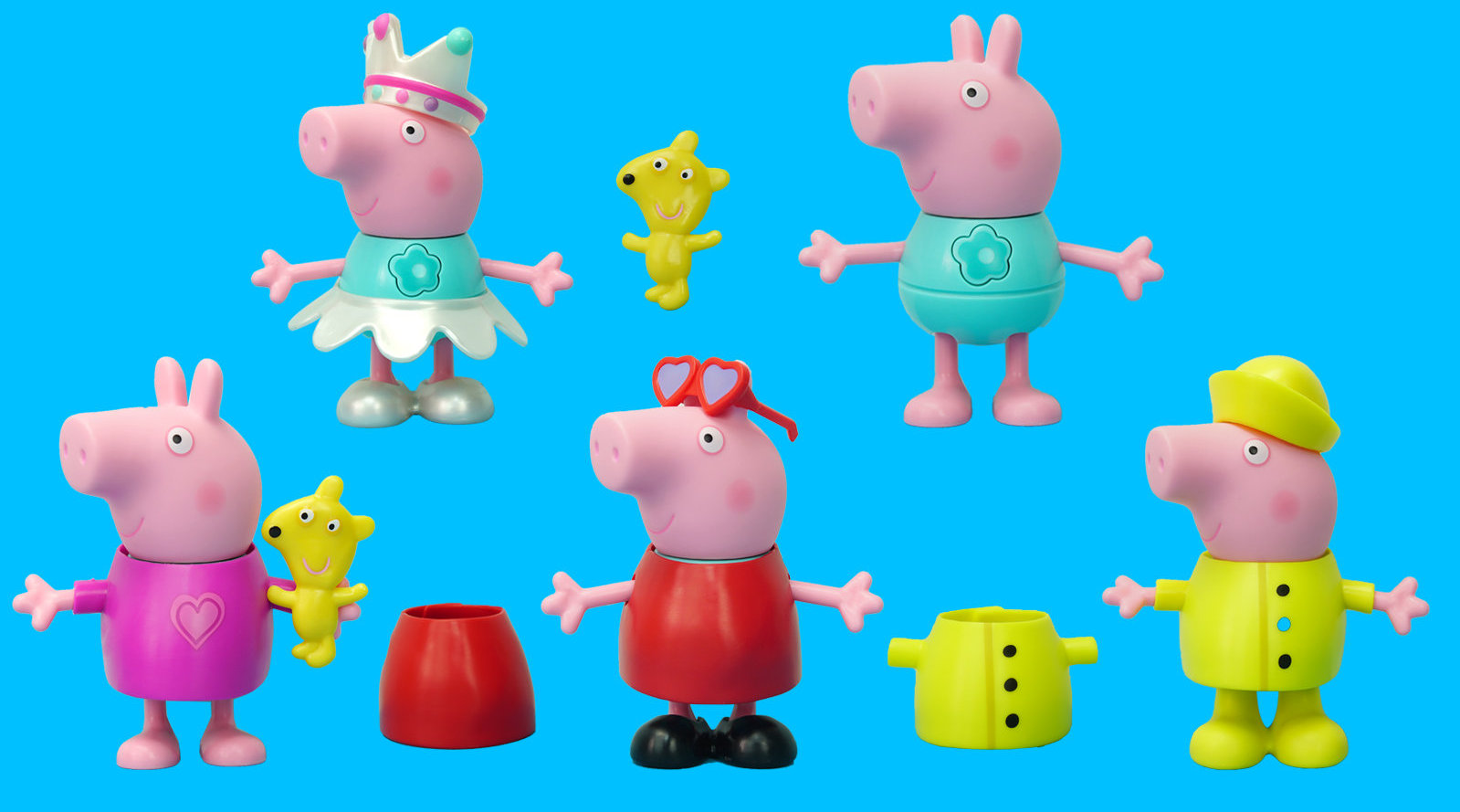 小猪佩奇会说话的换装玩具 给佩奇换上高贵的公主礼服