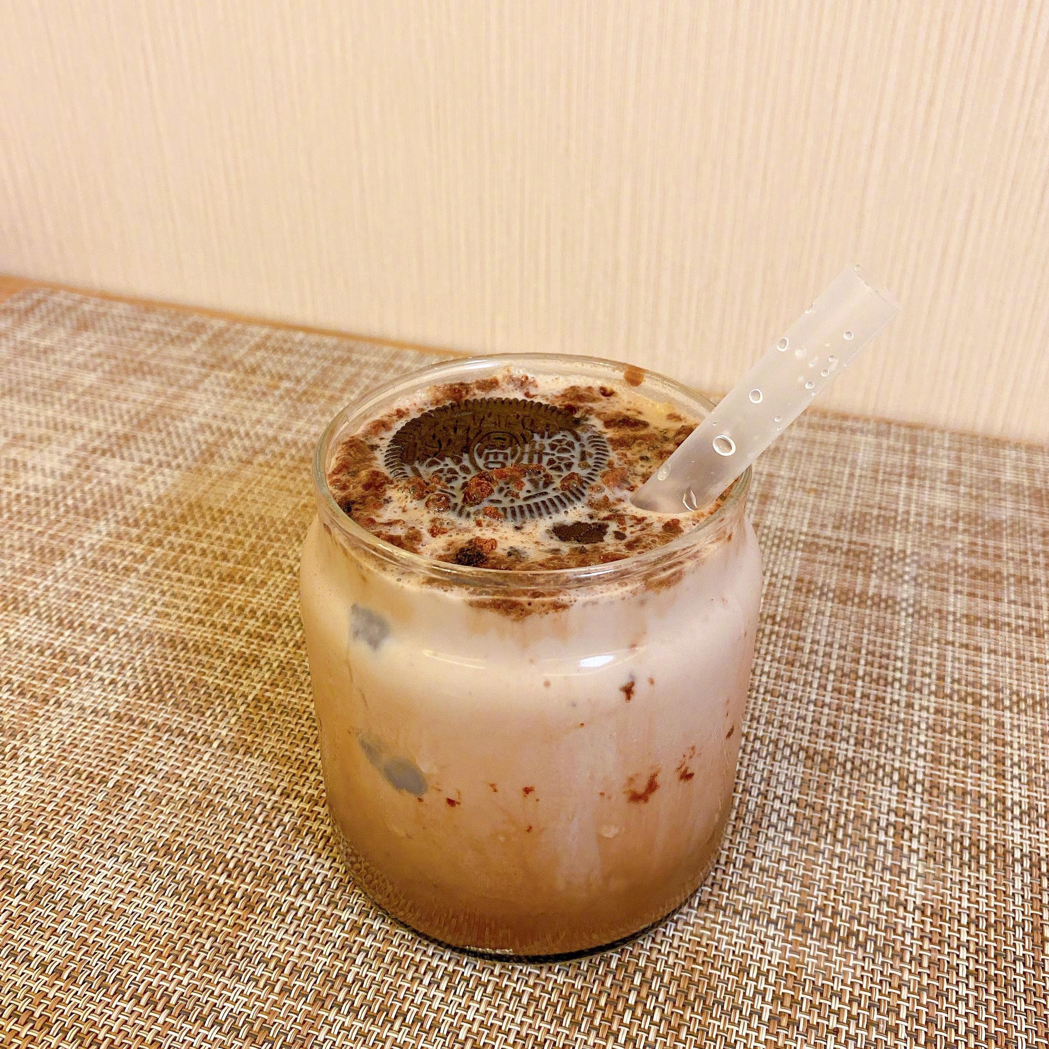 自制奥利奥脏脏拿铁94奥利奥和牛奶真的是绝配