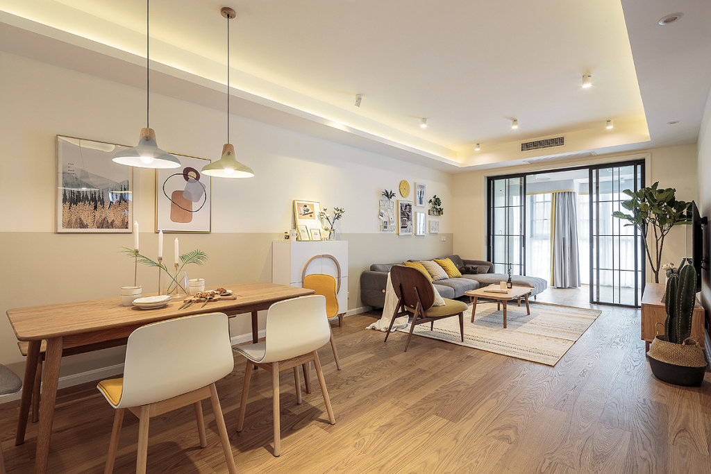 简约时尚北欧风格三居室装修设计,比起不少样板间设计