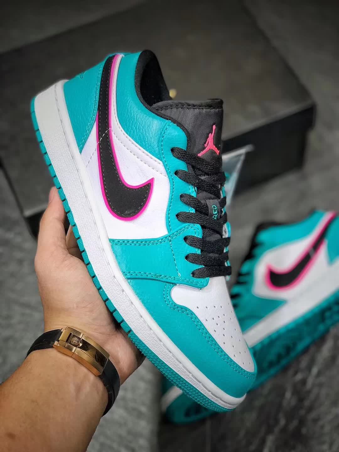 n330310平台指定订单 aj1low 南海岸配色男子板鞋 原盒原标 货号