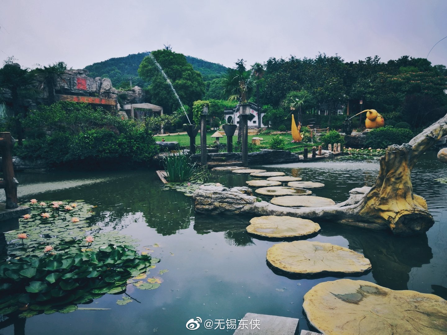 无锡阳山脚下的桃源山庄,不光菜品好,风景更美.