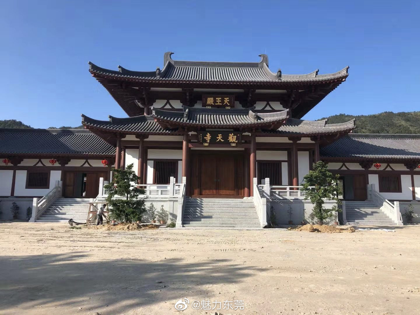 近日,陆河县又一座大寺庙建成,它便是陆河县观天寺