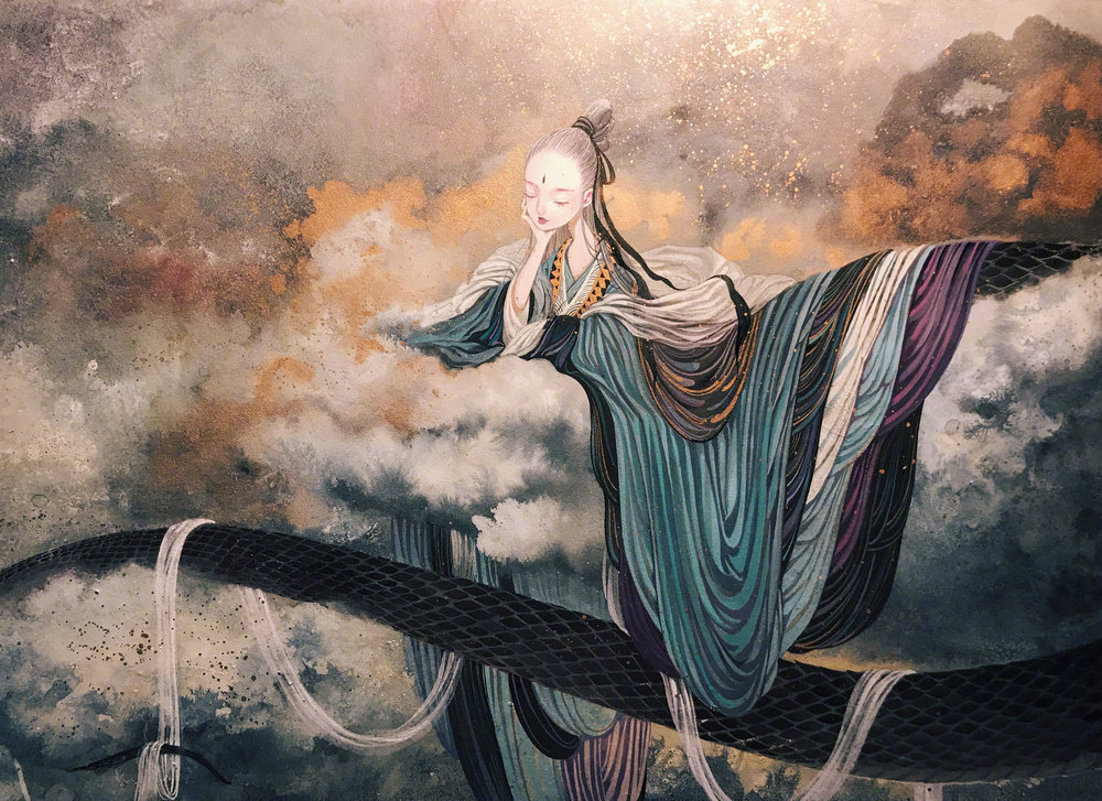 很仙的古风插画,真是神仙画神仙了..插画师:付璐|付璐|插画师|插画|神仙|神仙画_新浪新闻