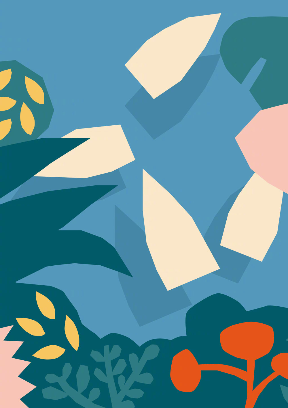 色彩柔和的简约插图 | annakvecses