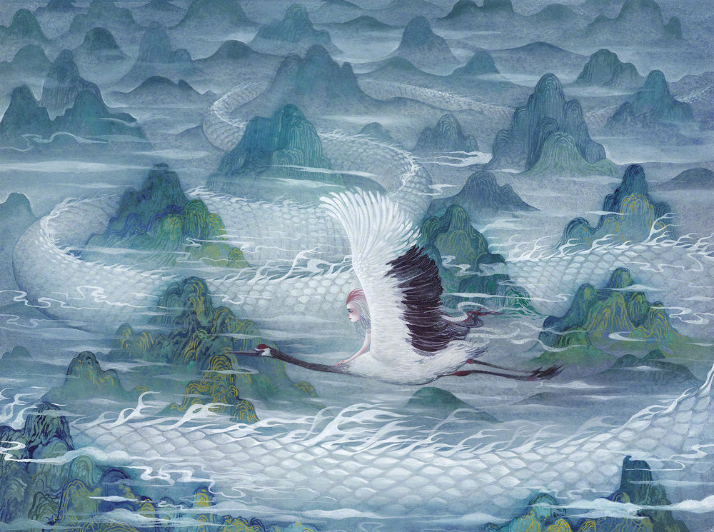 很仙的古风插画真是神仙画神仙了插画师付璐