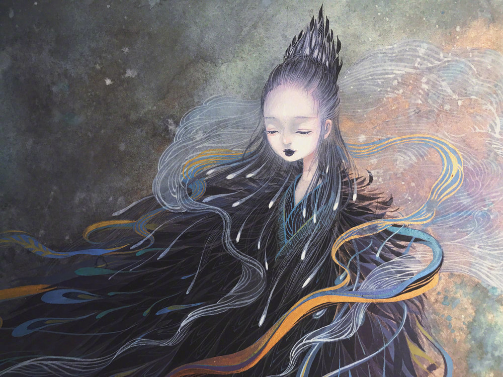 很仙的古风插画,真是神仙画神仙了.插画师:付璐