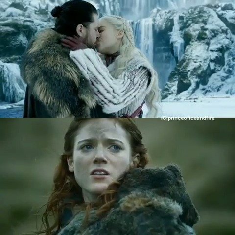 当萝斯·莱斯利看到雪诺与龙妈的这一幕,内心的os是什么?