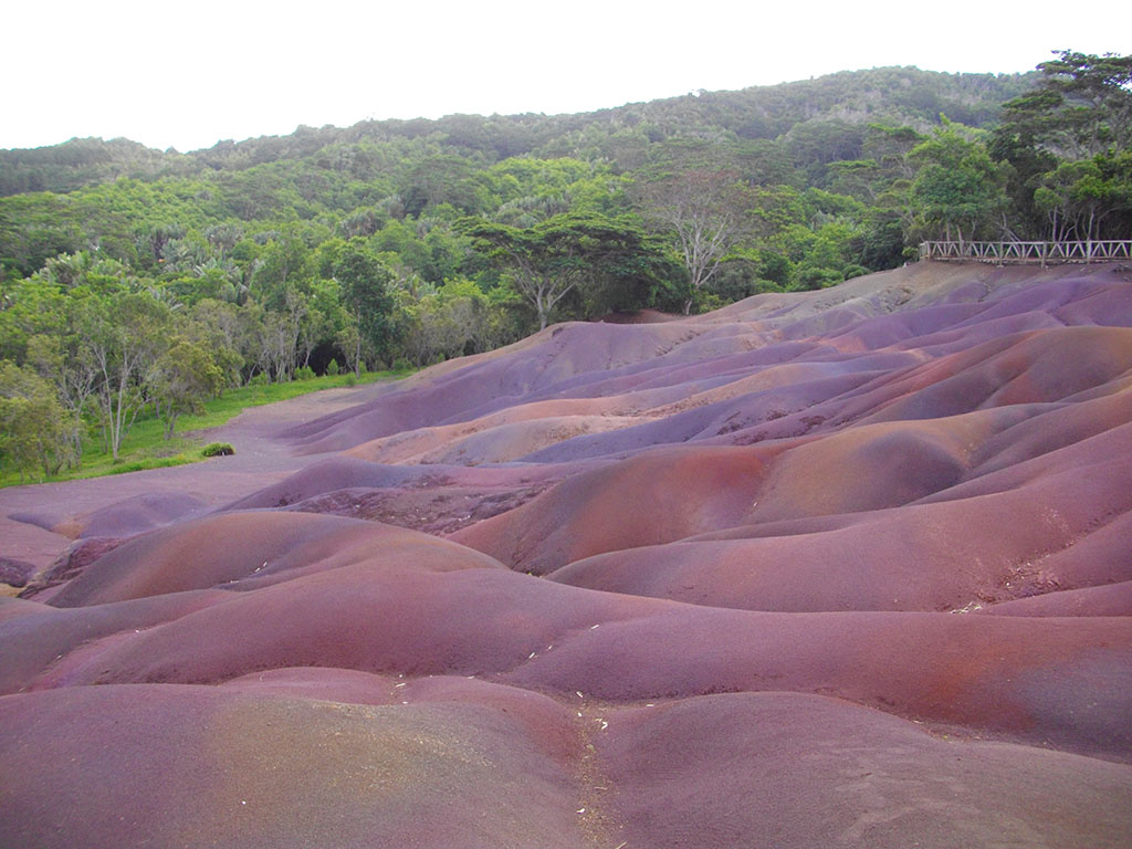 毛里求斯的七色沙丘