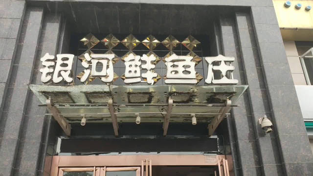在汉中一家叫"银河鲜鱼庄"的餐馆吃午饭