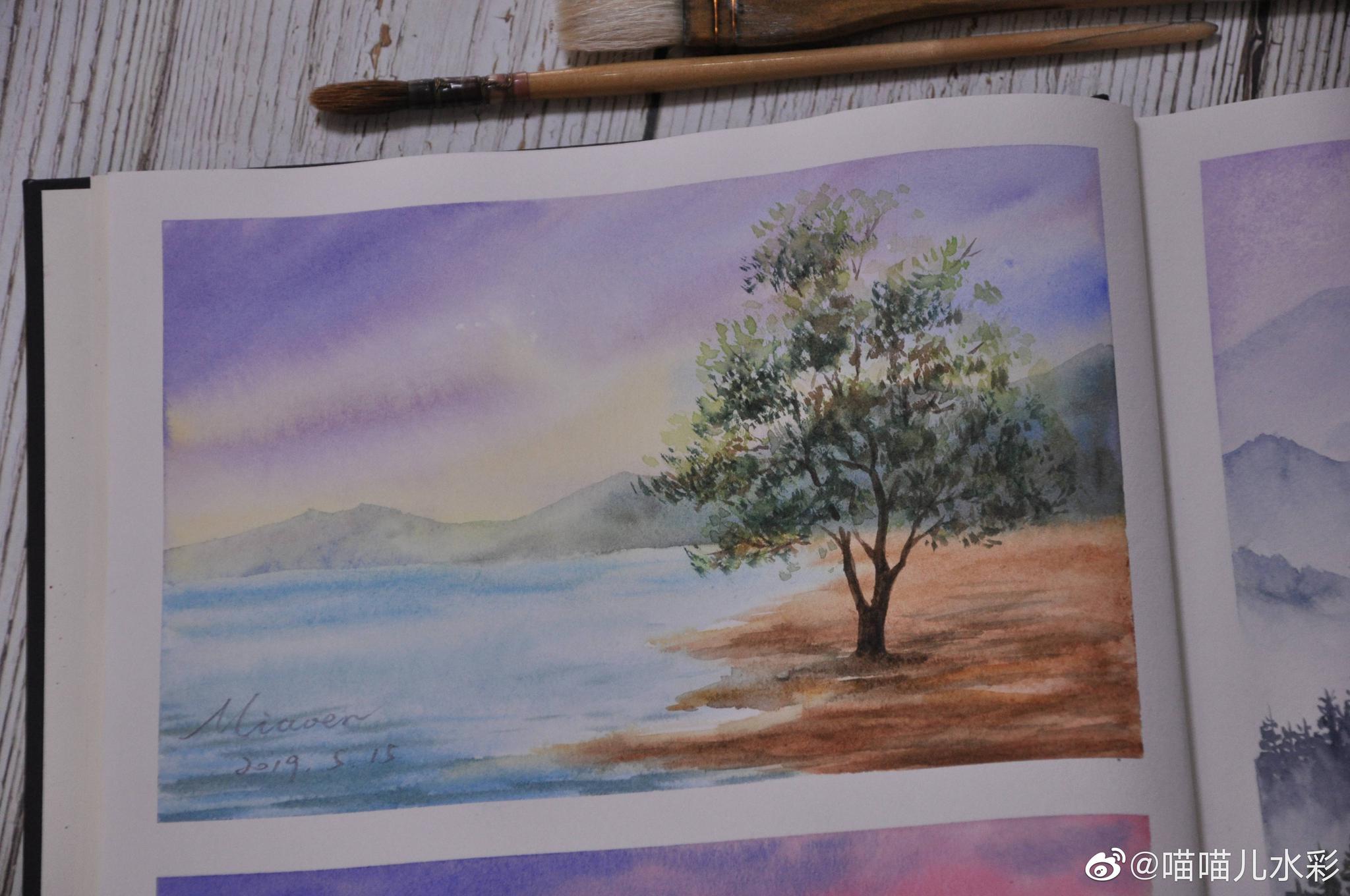 一组水彩风景 基本都是速涂 每幅用时30分钟至60分钟