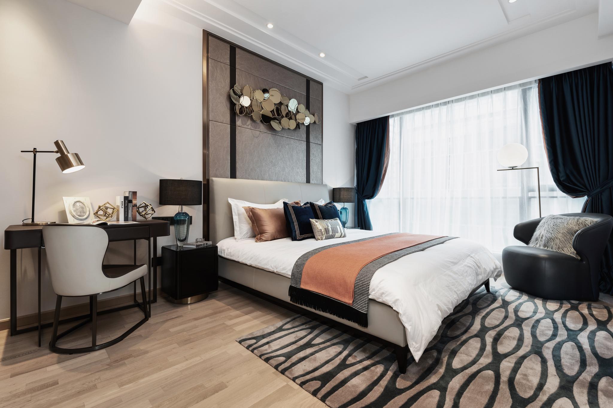 卓越前海一号t3公寓样板间,深圳设计:善行软装设计刘三根