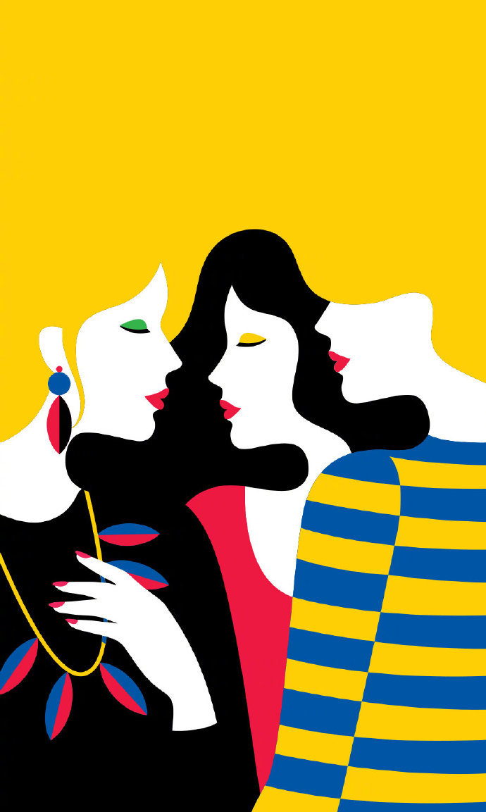 简约优雅的插画色彩与不羁vogue御用插画师malikafavre