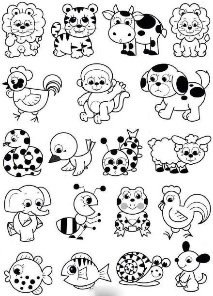 简单又可爱的小动物简笔画合集,存住了可以教小朋友