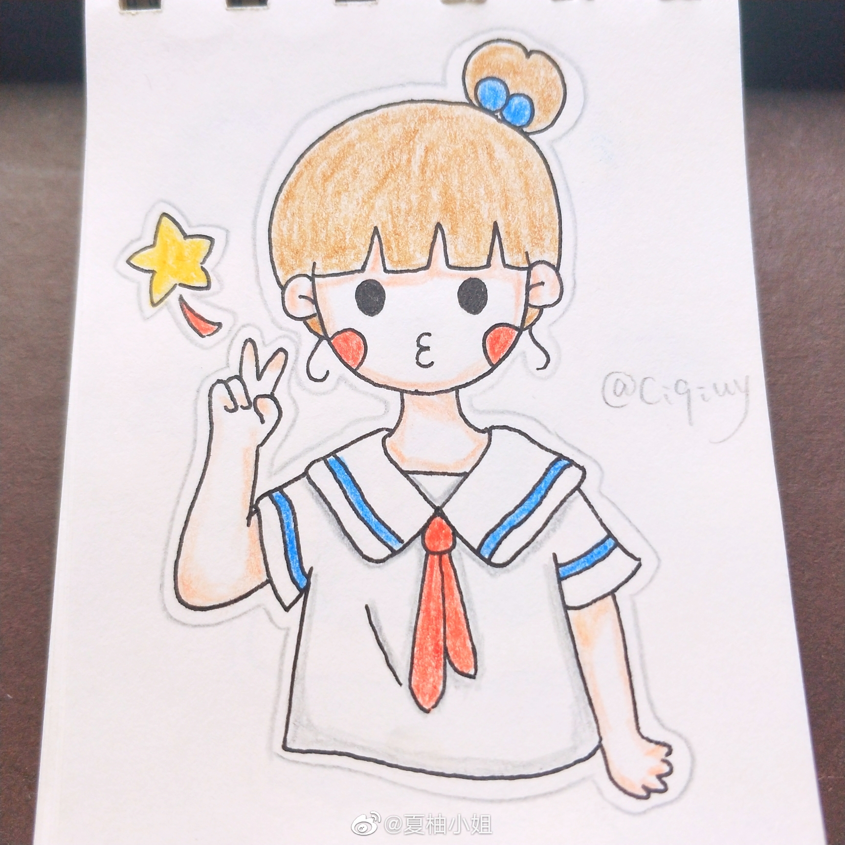 超可爱的简笔画女孩ciqiuy