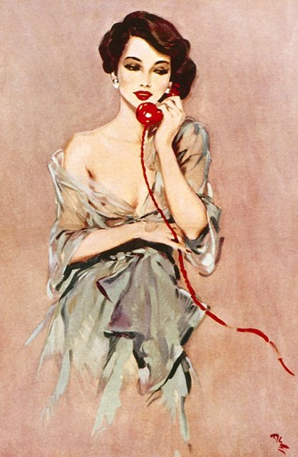 英国插画家davidwright在二战时期画的魅力女性插画