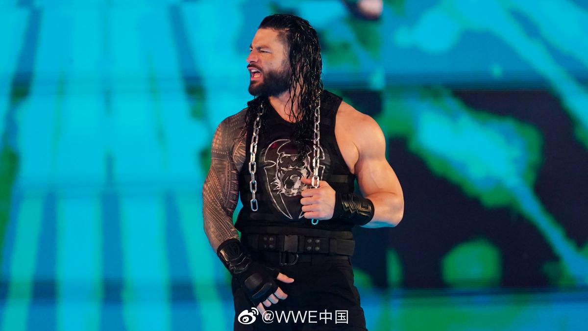 2020 个人恩怨铁笼赛@罗门伦斯romanreigns 带着家伙事出场@巴伦_高清