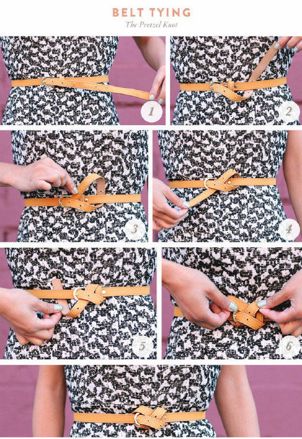 收集了多种的打结方法,礼物包装,腰带,鞋带