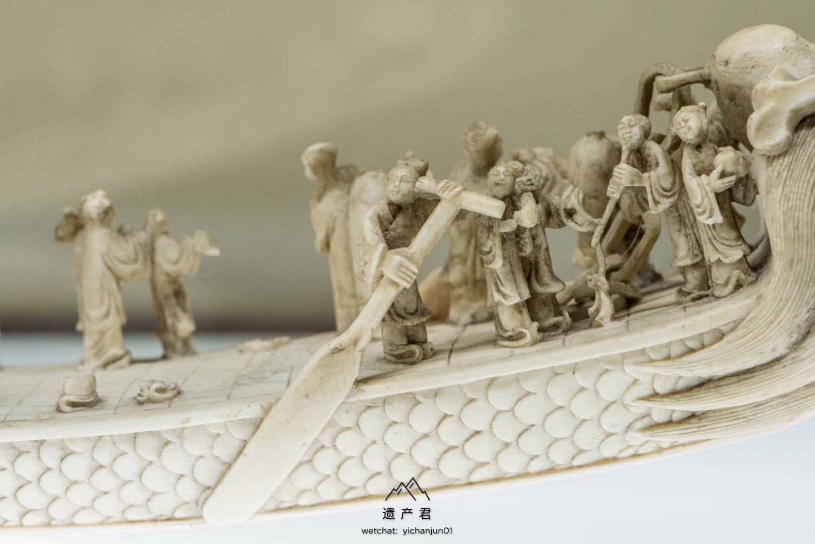 济南市博物馆藏· 清代牙雕龙舟
