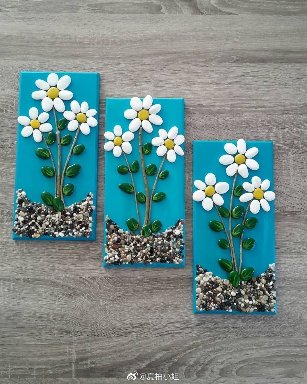 二十几款石头花朵装饰画,美美哒!