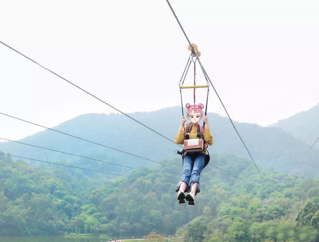 比100层楼高!长1500米,全国最长滑索就在深圳隔壁!