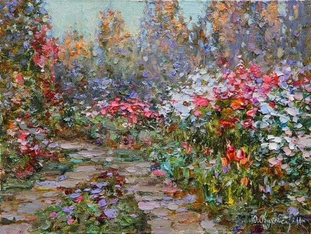 写实主义风景油画色彩和光线都充满着浪漫的情调