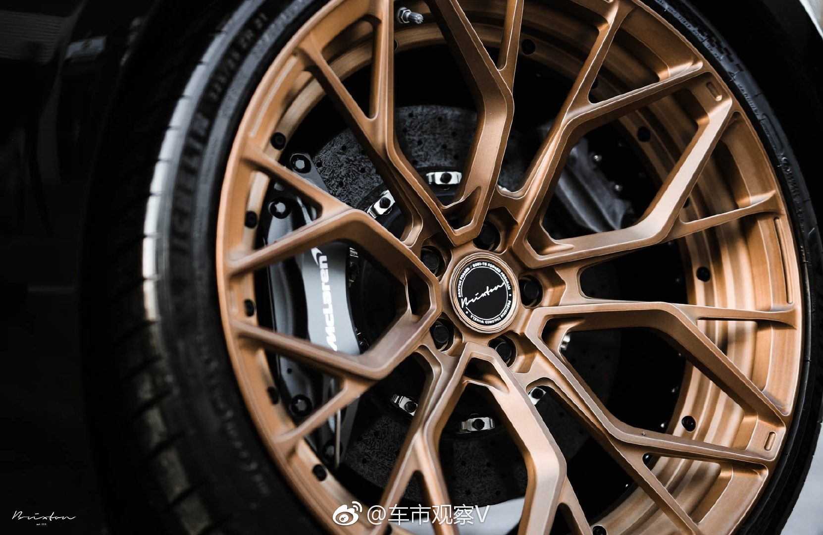 迈凯伦蜘蛛mclaren 570s ,古铜色车轮!