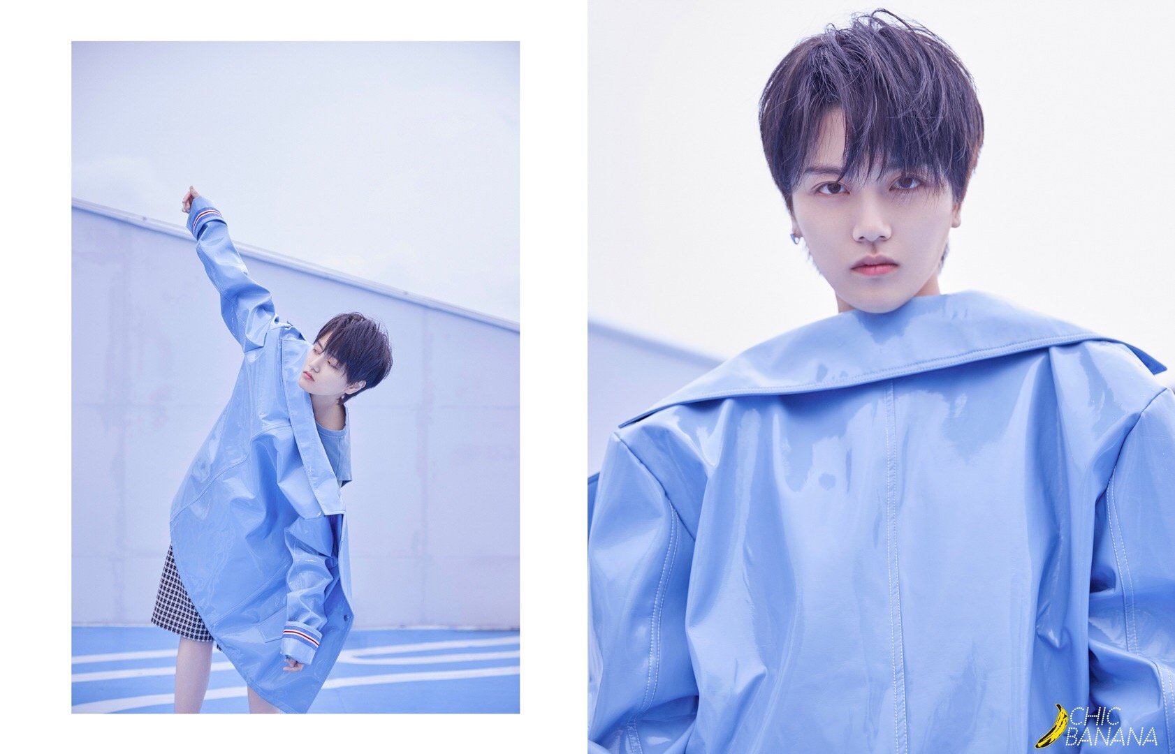 初秋里的一抹蓝色,恰如@叶禹含rohar 的清冷气质